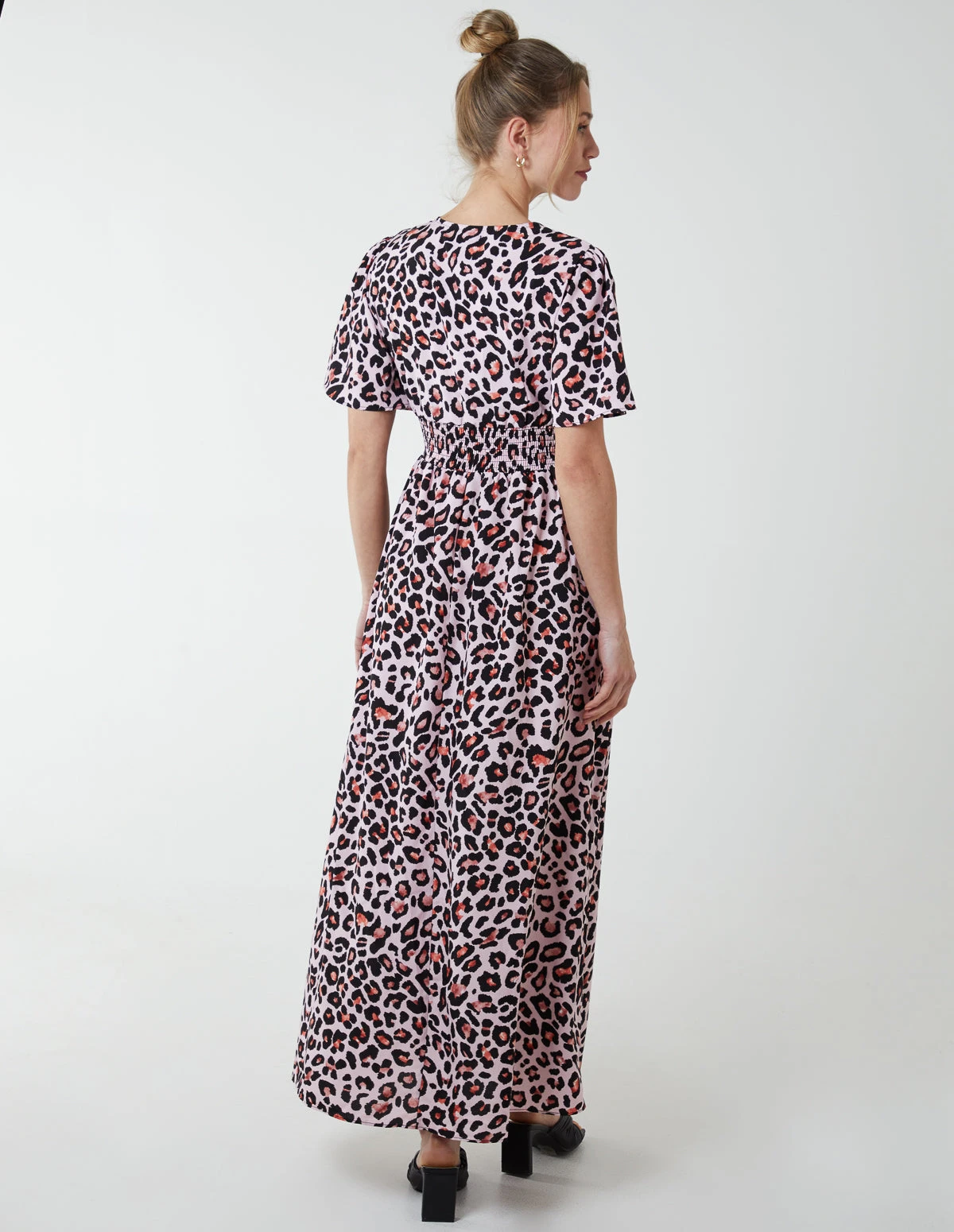 Shirred Waist Butterfly Sleeve Dress 6 Shirred Waist Butterfly Sleeve Dress - Image 4