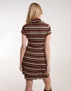 Cowl Neck Tunic Dress -Moda Ulla Shop S231248 MULTI 0277