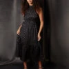 Blouson Halter Neck Dress -Moda Ulla Shop bv234835