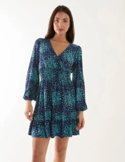 Wrap Front Mini Dress 8 Wrap Front Mini Dress -Moda Ulla Shop bv245803 navy 18445