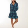 Wrap Front Mini Dress 2 Wrap Front Mini Dress -Moda Ulla Shop bv245803 navy 18454