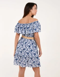 Bardot Broderie Mini Belted Dress -Moda Ulla Shop bv245834 navy 7111