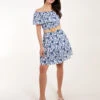 Bardot Broderie Mini Belted Dress 1 Bardot Broderie Mini Belted Dress -Moda Ulla Shop bv245834 navy 7132