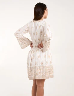 Lace-Up Mini Dress 9 Lace-Up Mini Dress -Moda Ulla Shop bv245836014 ivory 7212