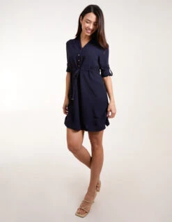 Shirt Dress With Adjustable Sleeves