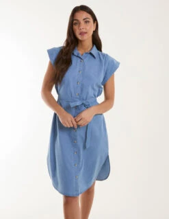 Button Front Shirt Dress
