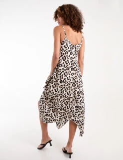 Animal Print Hanky Hem Dress -Moda Ulla Shop bv245965 animal 34543