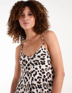 Animal Print Hanky Hem Dress -Moda Ulla Shop bv245965 animal 34572