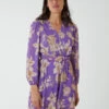 Floral Georgette Dress -Moda Ulla Shop bv2575 lilac 2292