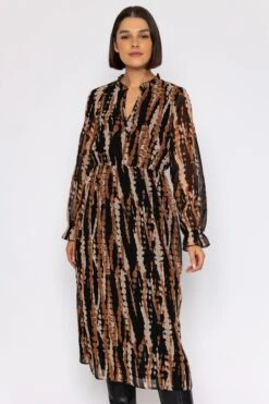 Midi Dress In Animal Print -Moda Ulla Shop carraig donn 23aw printed midi dress 143870