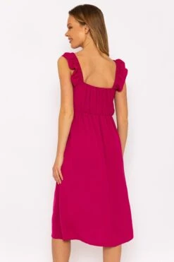 Adeline Pink Midi Dress -Moda Ulla Shop carraig donn adeline pink midi dress 895144