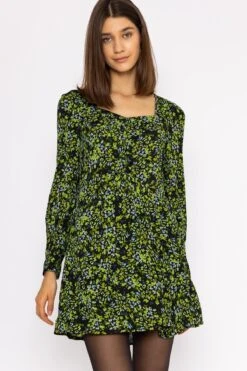 Vero Moda Asta Short Dress In Green -Moda Ulla Shop carraig donn asta short dress in green 810435