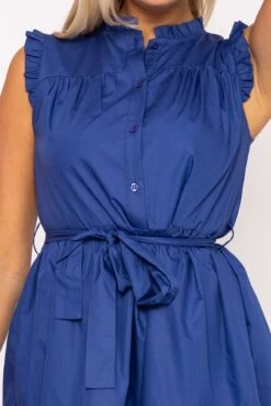 Blue Poplin Mini Dress -Moda Ulla Shop carraig donn blue poplin mini dress 861386
