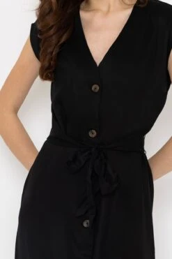 B.young Byilini Black Midi Dress -Moda Ulla Shop carraig donn byilini black midi dress 698640