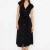 B.young Byilini Black Midi Dress -Moda Ulla Shop carraig donn byilini black midi dress 988261