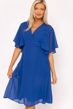 Cobalt Angel Sleeve Dress -Moda Ulla Shop carraig donn cobalt angel sleeve dress 445522