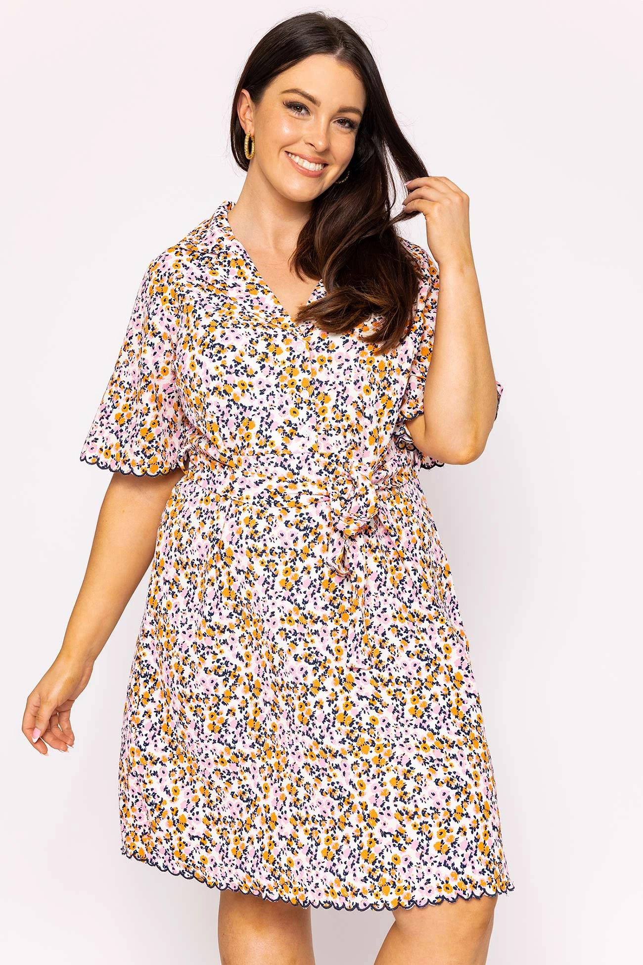 Vero Moda Curve Curve - Ariella Dress In Multi 4 Vero Moda Curve Curve - Ariella Dress In Multi - Image 2