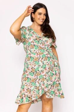 Moda Ulla Shop -Moda Ulla Shop carraig donn curve delilah dress in green 631749