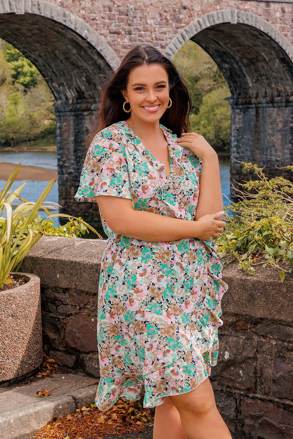 Vero Moda Curve Curve - Delilah Dress In Green 3 Vero Moda Curve Curve - Delilah Dress In Green