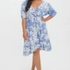 Vero Moda Curve Curve - Lexie Dress In Blue Print -Moda Ulla Shop carraig donn curve lexie dress in blue print 475966
