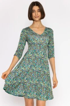 Deirdre Dress In Teal Print 13 Deirdre Dress In Teal Print -Moda Ulla Shop carraig donn deirdre dress in teal print 342918
