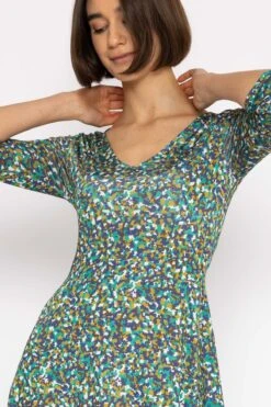 Deirdre Dress In Teal Print 10 Deirdre Dress In Teal Print -Moda Ulla Shop carraig donn deirdre dress in teal print 864603