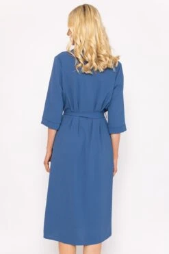 Blue Belted Shirt Dress -Moda Ulla Shop carraig donn denim blue belted shirt dress 637557