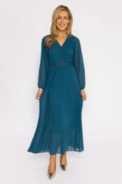 Eleanor Midi Dress In Teal -Moda Ulla Shop carraig donn eleanor midi dress in teal 186261