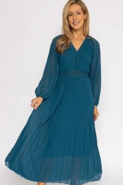 Eleanor Midi Dress In Teal -Moda Ulla Shop carraig donn eleanor midi dress in teal 643870