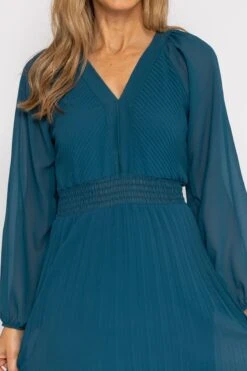 Eleanor Midi Dress In Teal -Moda Ulla Shop carraig donn eleanor midi dress in teal 886528