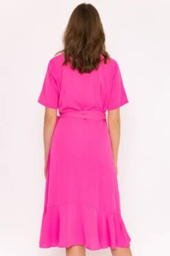 Ella Midi Dress In Fuchsia -Moda Ulla Shop carraig donn ella midi dress in fuchsia 185580