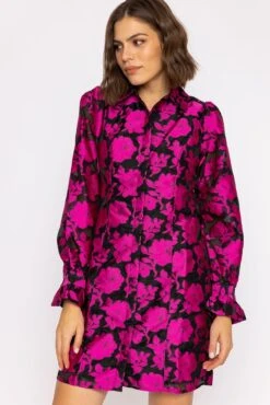 Y.A.S Franka Shirt Dress In Black -Moda Ulla Shop carraig donn franka shirt dress in black 781435