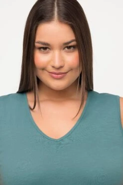 Ulla Popken Green Sleeveless Midi Dress -Moda Ulla Shop carraig donn green sleeveless midi dress 950320