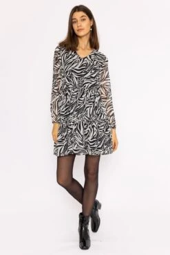 Jessie Dress In Zebra Print 11 Jessie Dress In Zebra Print -Moda Ulla Shop carraig donn jessie dress in zebra print 525973
