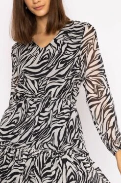 Jessie Dress In Zebra Print 9 Jessie Dress In Zebra Print -Moda Ulla Shop carraig donn jessie dress in zebra print 722938