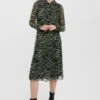 Vero Moda Kaya Shirt Dress In Green Print -Moda Ulla Shop carraig donn kaya shirt dress in green print 896710