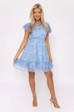 Maria Blue Printed Knee Dress -Moda Ulla Shop carraig donn maria blue printed knee dress 859973