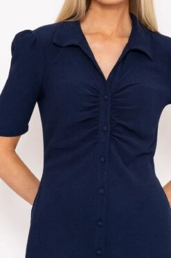 Navy Jersey Crinkle Dress -Moda Ulla Shop carraig donn navy jersey crinkle dress 959499