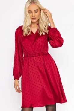 Nicola Dress In Red -Moda Ulla Shop carraig donn nicola dress in red 116040
