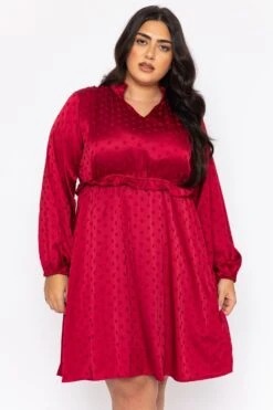 Nicola Dress In Red -Moda Ulla Shop carraig donn nicola dress in red 347274