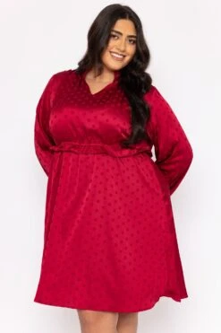 Nicola Dress In Red -Moda Ulla Shop carraig donn nicola dress in red 383043