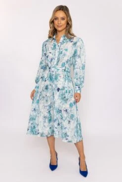 Phoebe Blue Midi Dress