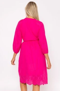 Pink Broderie Midi Dress -Moda Ulla Shop carraig donn pink broderie midi dress 436526