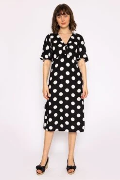Polka Dot Dress In Black 11 Polka Dot Dress In Black -Moda Ulla Shop carraig donn polka dot dress in black 379117
