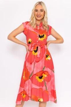Poppy Floral Printed Midi Dress -Moda Ulla Shop carraig donn poppy floral printed midi dress 373901