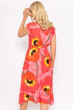 Poppy Floral Printed Midi Dress -Moda Ulla Shop carraig donn poppy floral printed midi dress 776661