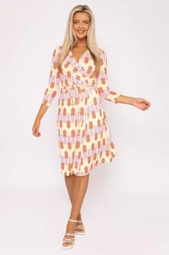 Printed Red Jersey Dress -Moda Ulla Shop carraig donn printed red jersey dress 789723