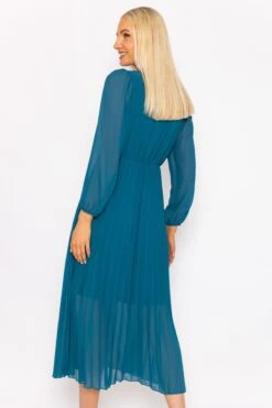 Sara Midi Dress In Teal -Moda Ulla Shop carraig donn sara midi dress in teal 258321