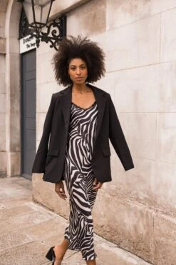 Valentina Midi Dress In Zebra Print 19 Valentina Midi Dress In Zebra Print -Moda Ulla Shop carraig donn valentina midi dress in zebra print 251144