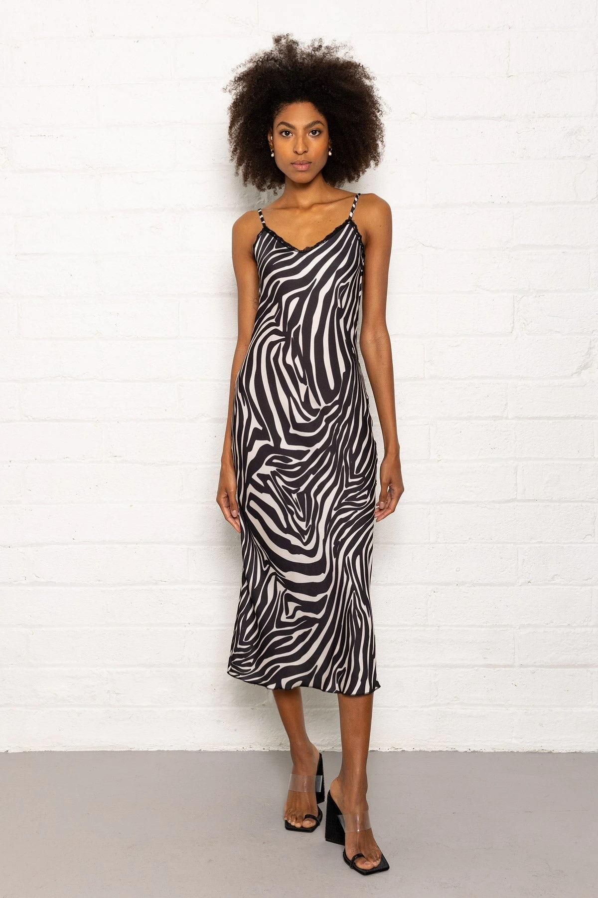 Valentina Midi Dress In Zebra Print 9 Valentina Midi Dress In Zebra Print - Image 7